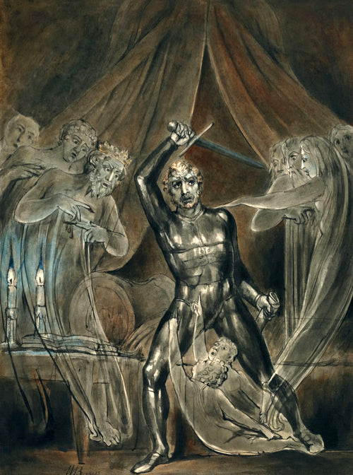Richard III and The Ghosts | William Blake | 1806