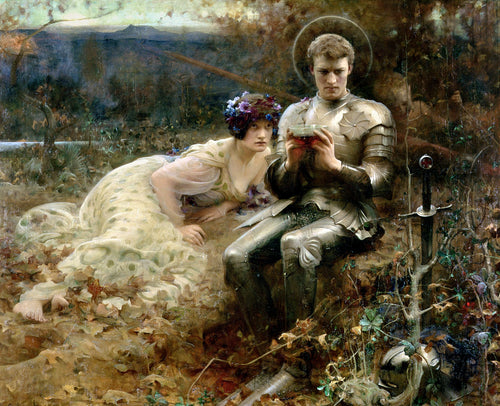 The Temptation of Sir Percival | Arthur Hacker | 1894