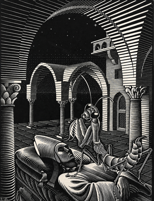 Dream - Mantis Religiosa | M.C. Escher | 1935