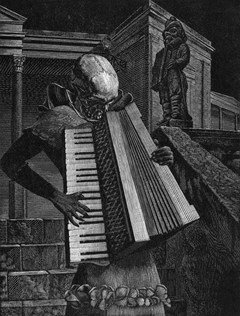 Man With Accordion | Victor Delhez | 1949