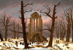 Monastery Cemetry in Snow | Caspar David Friedrich | 1818