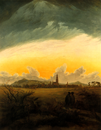 Neubrandenburg in the Morning Mist | Caspar David Friedrich | 1816