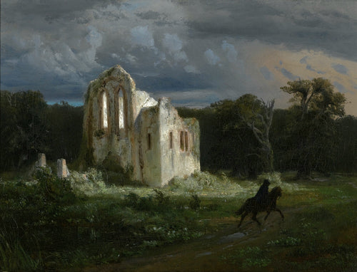 Moonlit Landscape | Arnold Böcklin | 1849