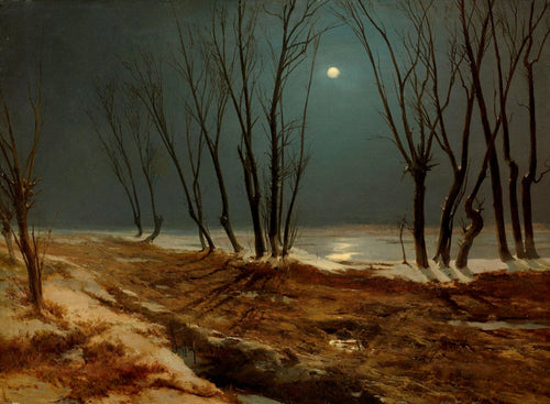 Winter at Moonlight | Carl Blechen | 1836