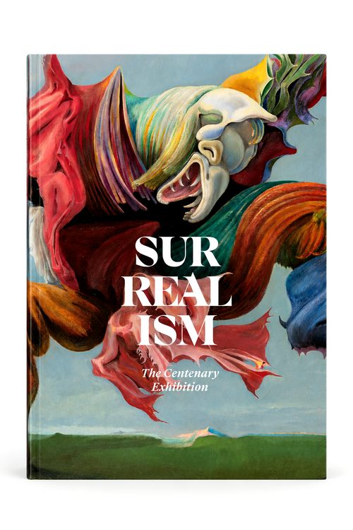 Front cover featuring a vivid, flowing surreal figure composition — Surrealism: First and Always.