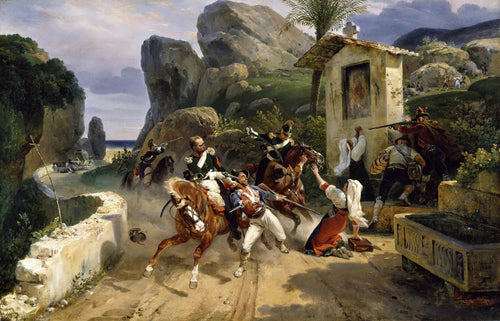 Italian Brigands Surprised by Papal Troops | Horace Vernet | 1831
