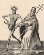 The Pope from Basel's Dance of Death | Hieronymus Hess | 19th Century