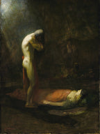 the mourning brave – complete painting