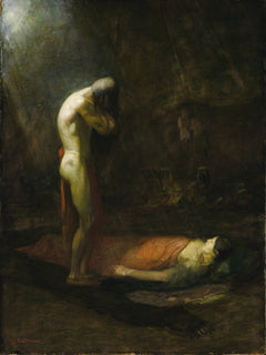 the mourning brave – complete painting