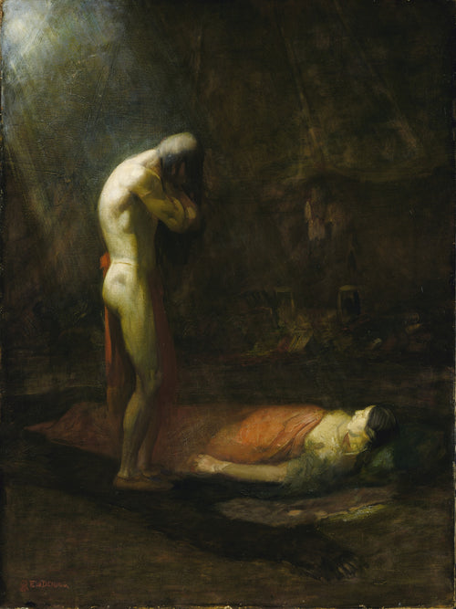 the mourning brave – complete painting