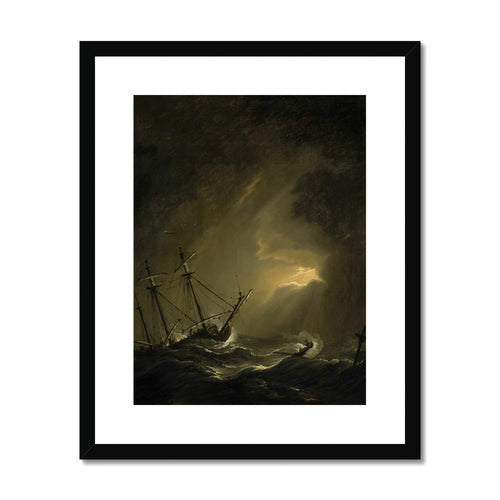 A Small Dutch Ship Riding Out A Storm | Willem van de Velde the Younger | 17th Century