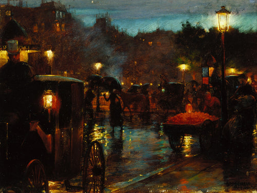 Paris at Night | Charles Courtney Curran | 1889