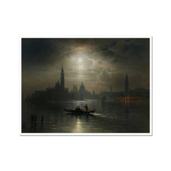 Full Moon Over Santa Maria Salute Venice | Karl Heilmayer | 19th Century