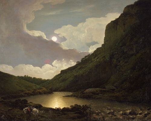 Matlock Tor by Moonlight | Joseph Wright of Derby | 1780