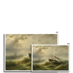 Steamboat in a Storm on the North Sea | Albert Rieger | 1905