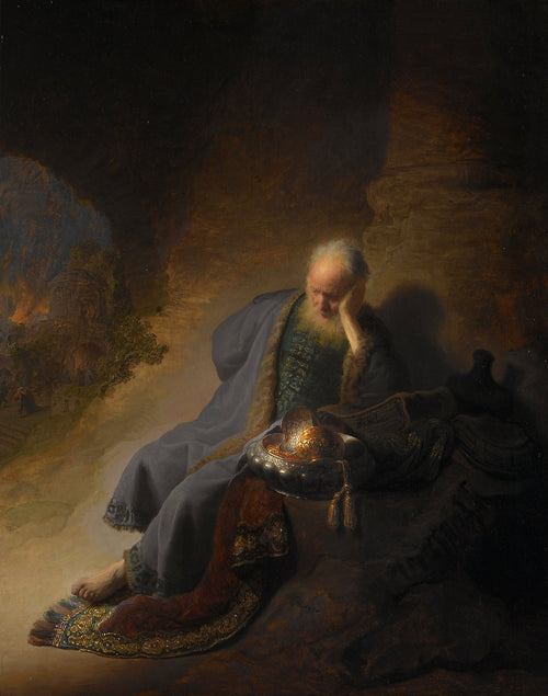 Jeremiah Lamenting the Destruction of Jerusalem |  Rembrandt | 1630