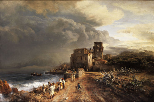 Landscape by the Sea with Figure | Oswald Achenbach | 19th Century