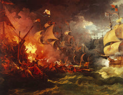 Defeat of the Spanish Armada | Philip James de Loutherbourg | 1796