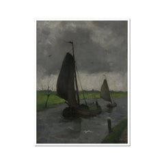 Watercourse with Sail Barges | Eduard Karsen | 1890