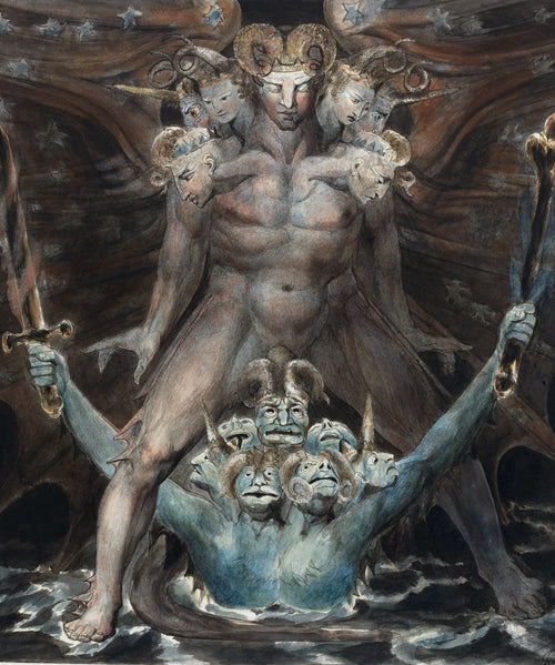 The Great Red Dragon and the Beast from the Sea | William Blake | 1805