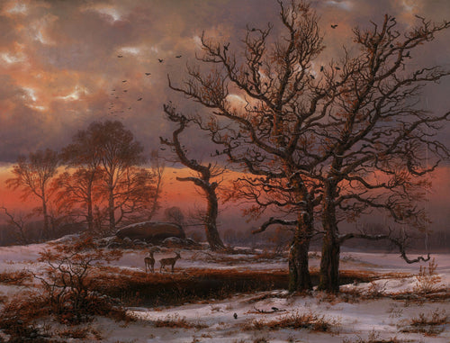 Danish Winter Landscape with Dolmen | Johan Christian Dahl | 1838