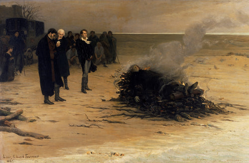 The Funeral of Shelley | Louis Edouard Fournier | 1889