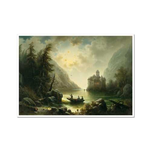 Crossing in a Moonlit Night | Albert Rieger | 19th Century