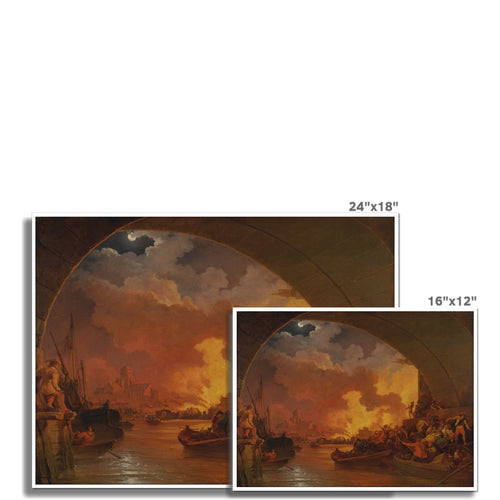 The Great Fire of London | Philippe-Jacques de Loutherbourg | 1797